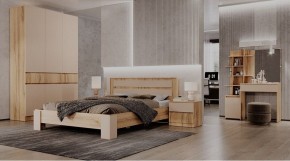 ЛЕНОРА Спальный гарнитур (модульный) кашемир в Ноябрьске - noyabrsk.ok-mebel.com | фото