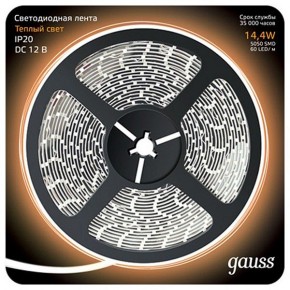 Лента светодиодная Gauss Gauss 312000114 в Ноябрьске - noyabrsk.ok-mebel.com | фото