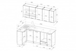 ЛИОРА Кухонный гарнитур Прайм 400 (1100*2000 мм) в Ноябрьске - noyabrsk.ok-mebel.com | фото 2