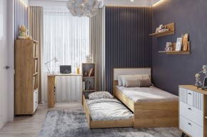 МИЛАН Детская (Дуб Золотой/Белый матовый) в Ноябрьске - noyabrsk.ok-mebel.com | фото 47