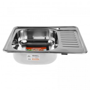 Мойка кухонная накладная Accoona AB4858-L Левая (580*480) в Ноябрьске - noyabrsk.ok-mebel.com | фото 2