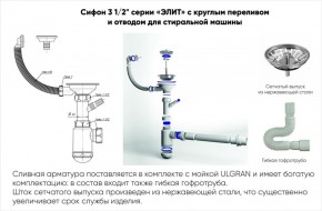 Мойка кухонная ULGRAN U-101 (500) в Ноябрьске - noyabrsk.ok-mebel.com | фото 14