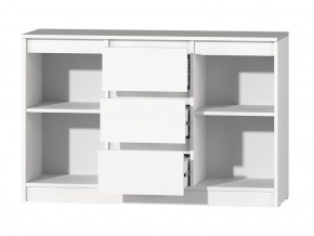 МС "Хилтон" Комод №4 1200 (белый текстурный) в Ноябрьске - noyabrsk.ok-mebel.com | фото 3