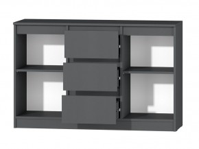 МС "Хилтон" Комод №4 1200 (графит) в Ноябрьске - noyabrsk.ok-mebel.com | фото 3