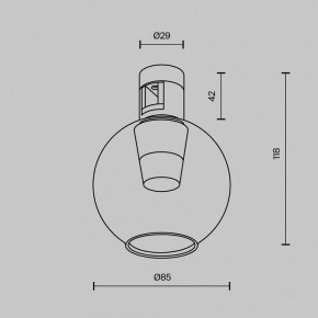Накладной светильник Maytoni Bubble TR148-1-3W4K-BS в Ноябрьске - noyabrsk.ok-mebel.com | фото 5