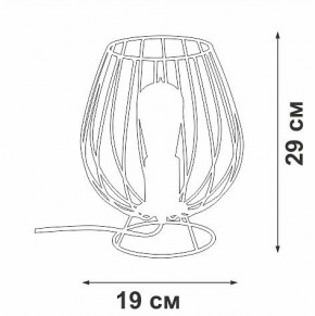 Настольная лампа декоративная Vitaluce V4296 V4296-0/1L в Ноябрьске - noyabrsk.ok-mebel.com | фото 3
