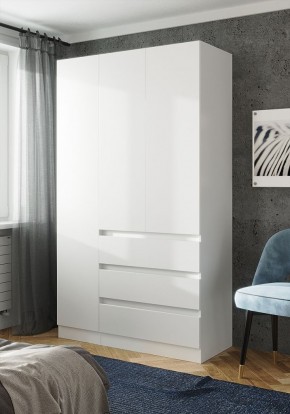 ПАРУС Шкаф 3-х ств. 1200 (белый) в Ноябрьске - noyabrsk.ok-mebel.com | фото