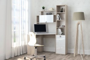 Пенал №11 (Дуб Сонома/Белый глянец) в Ноябрьске - noyabrsk.ok-mebel.com | фото 4