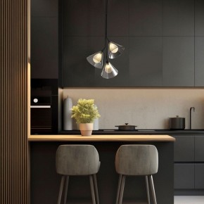 Подвесная люстра Eurosvet Enigma 70161/3 черный в Ноябрьске - noyabrsk.ok-mebel.com | фото 3