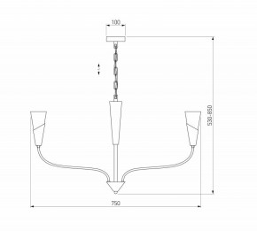 Подвесная люстра Eurosvet Rhyton 60167/6 никель в Ноябрьске - noyabrsk.ok-mebel.com | фото 5
