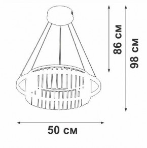 Подвесная люстра Vitaluce V54010 V54010-0/1S в Ноябрьске - noyabrsk.ok-mebel.com | фото 6