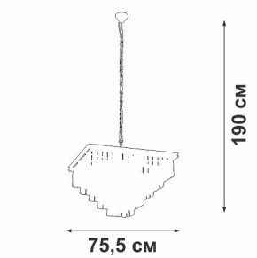 Подвесная люстра Vitaluce V5818 V5818-8/13 в Ноябрьске - noyabrsk.ok-mebel.com | фото 5