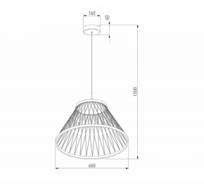 Подвесной светильник Eurosvet Cesta 40017/1 LED коричневый в Ноябрьске - noyabrsk.ok-mebel.com | фото 5