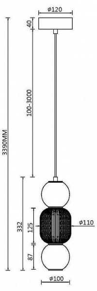Подвесной светильник Maytoni Drop MOD273PL-L16CH3K в Ноябрьске - noyabrsk.ok-mebel.com | фото 4