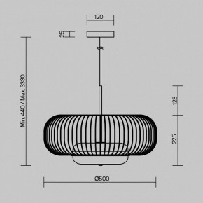 Подвесной светильник Maytoni Levitation MOD376PL-L30G3K в Ноябрьске - noyabrsk.ok-mebel.com | фото 5