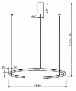 Подвесной светильник Maytoni Motion MOD276PL-L20B3K1 в Ноябрьске - noyabrsk.ok-mebel.com | фото 4