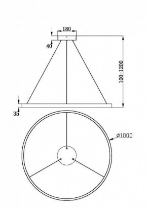 Подвесной светильник Maytoni Rim MOD058PL-L54BK в Ноябрьске - noyabrsk.ok-mebel.com | фото 4