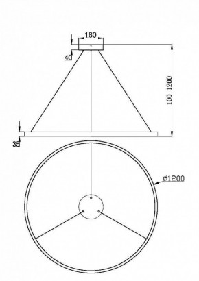 Подвесной светильник Maytoni Rim MOD058PL-L65BSK в Ноябрьске - noyabrsk.ok-mebel.com | фото 4