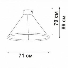 Подвесной светильник Vitaluce V2516 V2516-8/1S в Ноябрьске - noyabrsk.ok-mebel.com | фото 3
