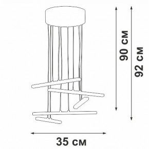 Подвесной светильник Vitaluce V3046 V3046-0/5S в Ноябрьске - noyabrsk.ok-mebel.com | фото 5