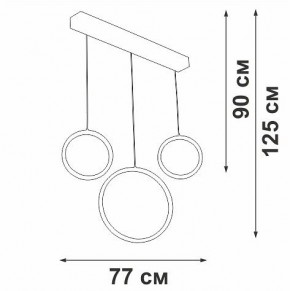 Подвесной светильник Vitaluce V3050 V3050-1/3S в Ноябрьске - noyabrsk.ok-mebel.com | фото 5