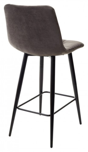 Полубарный стул CHILLI-QB графит #14, велюр / черный каркас (H=66cm) М-City в Ноябрьске - noyabrsk.ok-mebel.com | фото 4