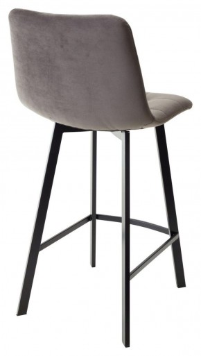 Полубарный стул CHILLI-QB SQUARE графит #14, велюр / черный каркас (H=66cm) М-City в Ноябрьске - noyabrsk.ok-mebel.com | фото 3