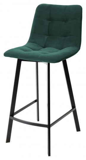 Полубарный стул CHILLI-QB SQUARE зеленый #19, велюр / черный каркас (H=66cm) М-City в Ноябрьске - noyabrsk.ok-mebel.com | фото 1