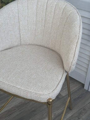 Полубарный стул WENDY TRF-11 светло-бежевый, ткань / золотой каркас (H=65) М-City в Ноябрьске - noyabrsk.ok-mebel.com | фото
