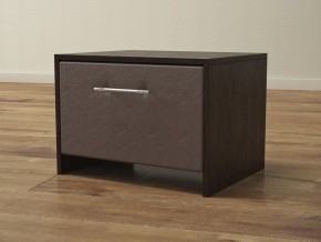 PROxSON Тумба Varna (ЛДСП Венге+экокожа Дуб венге с коричневым) 51x40 в Ноябрьске - noyabrsk.ok-mebel.com | фото