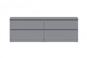 S01071 Варма 4Д комод 160х54х40, серый в Ноябрьске - noyabrsk.ok-mebel.com | фото 2
