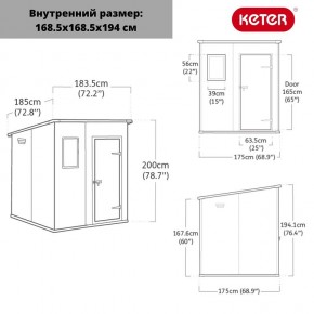 Сарай Манор Пентхаус 6x6 (MANOR PENT 6x6) в Ноябрьске - noyabrsk.ok-mebel.com | фото 3