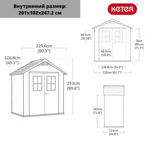 Сарай Окланд 754 (OAKLAND 754) в Ноябрьске - noyabrsk.ok-mebel.com | фото 2