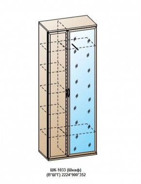 ШК-1033 (Шкаф) в Ноябрьске - noyabrsk.ok-mebel.com | фото