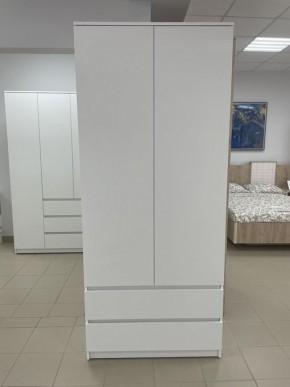Шкаф 2-ств. с 2 ящиками "Бьянко" в Ноябрьске - noyabrsk.ok-mebel.com | фото 3