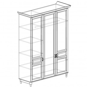Шкаф 3-х дверный №404 Прованс в Ноябрьске - noyabrsk.ok-mebel.com | фото 2