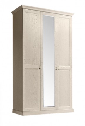 Шкаф 3-х дверный (с зеркалом) для платья и белья Венеция дуб седан (ВНШ1/3) в Ноябрьске - noyabrsk.ok-mebel.com | фото 1