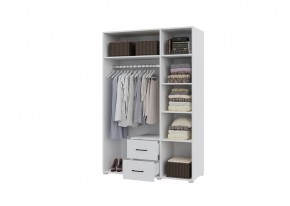 Шкаф 3-х створчатый с ящиками VICTOR (Белый) в Ноябрьске - noyabrsk.ok-mebel.com | фото 2