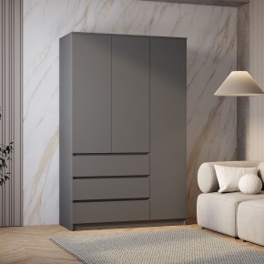Шкаф 3-х створчатый Симпл ШК-08 (графит) в Ноябрьске - noyabrsk.ok-mebel.com | фото 3