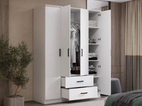 Шкаф 4-х створчатый Титан (белый) в Ноябрьске - noyabrsk.ok-mebel.com | фото 4