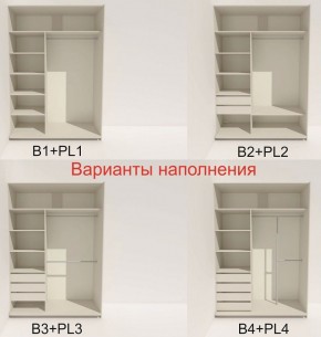 Шкаф-купе 1400 серии SOFT D6+D4+B2+PL2 (2 ящика+1штанга+1 полка) профиль «Капучино» в Ноябрьске - noyabrsk.ok-mebel.com | фото 7