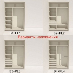 Шкаф-купе 1600 серии SOFT D1+D3+B2+PL1 (2 ящика+1штанга) профиль «Графит» в Ноябрьске - noyabrsk.ok-mebel.com | фото 5