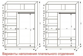 Шкаф-купе 1600 серии SOFT D6+D4+B2+PL2 (2 ящика+1штанга+1 полка) профиль «Капучино» в Ноябрьске - noyabrsk.ok-mebel.com | фото 8