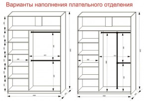 Шкаф-купе 1600 серии SOFT D6+D4+B2+PL2 (2 ящика+1штанга+1 полка) профиль «Капучино» в Ноябрьске - noyabrsk.ok-mebel.com | фото 9