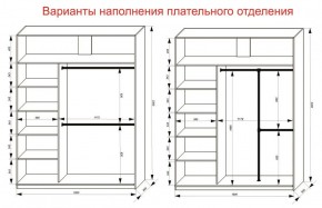 Шкаф-купе 1800 серии SOFT D1+D3+B2+PL1 (2 ящика+1штанга) профиль «Графит» в Ноябрьске - noyabrsk.ok-mebel.com | фото 7