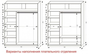 Шкаф-купе 1800 серии SOFT D6+D4+B2+PL2 (2 ящика+1штанга+1 полка) профиль «Капучино» в Ноябрьске - noyabrsk.ok-mebel.com | фото 8