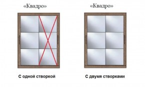 Шкаф-купе №19 Серия 3 Квадро (1500) Ясень Анкор светлый в Ноябрьске - noyabrsk.ok-mebel.com | фото 3