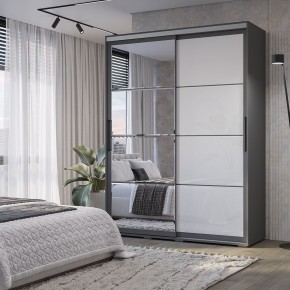 Шкаф-купе Крафт-6 1.6 м ШКК-06 (графит) в Ноябрьске - noyabrsk.ok-mebel.com | фото
