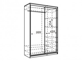 Шкаф-купе Рене 1500 вариант 2 (Зеркало/Зеркало) в Ноябрьске - noyabrsk.ok-mebel.com | фото 2