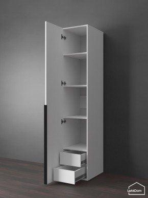 Шкаф Linnea MHR-1-3 2050х400х510 (Белый-М 11.1.2) в Ноябрьске - noyabrsk.ok-mebel.com | фото 6